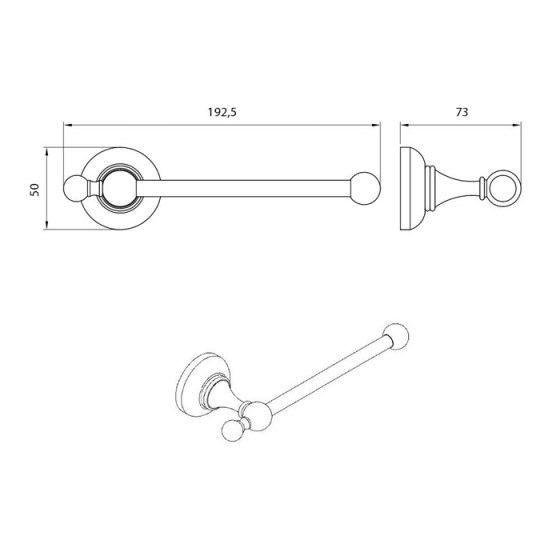 ΕΠΙΤΟΙΧΗ ΧΑΡΤΟΘΗΚΗ PERFORMA VICTORIA 604-220 BRONZE